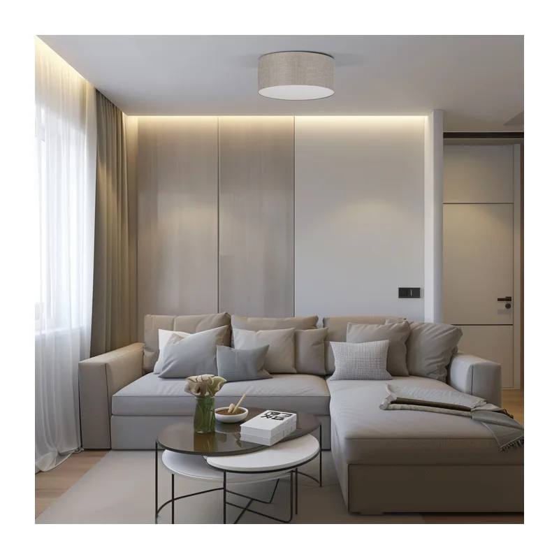 Потолочный светильник с тканевым абажуром 5636 Rondo Linen TK Lighting 3