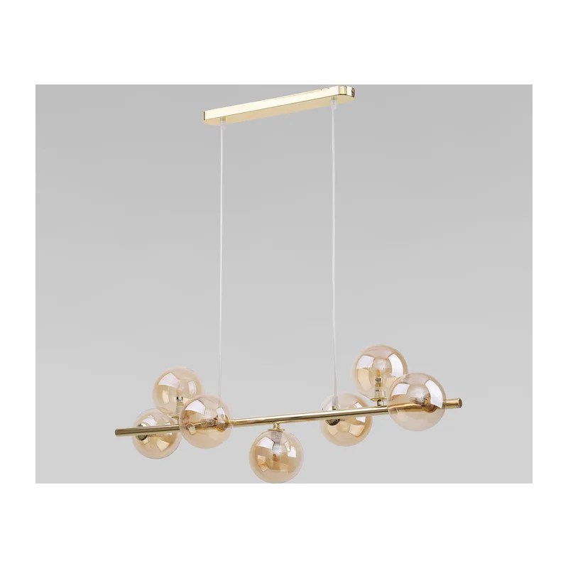 Подвесной светильник со стеклянными плафонами 5668 Estera Gold TK Lighting