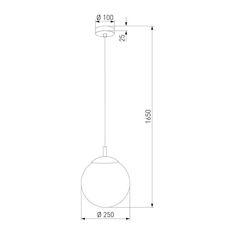 Подвесной светильник со стеклянным плафоном 5669 Esme TK Lighting 5