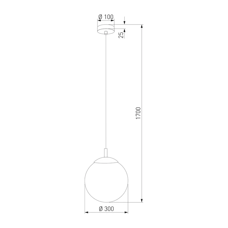 Подвесной светильник со стеклянным плафоном 5670 Esme TK Lighting 5