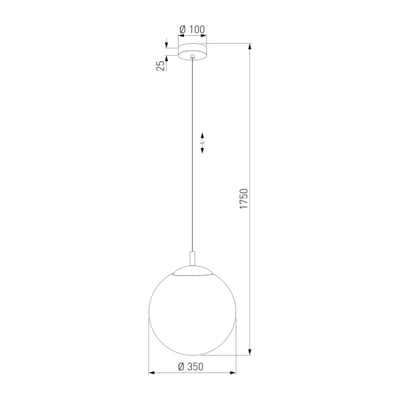 Подвесной светильник со стеклянным плафоном 5671 Esme TK Lighting 5