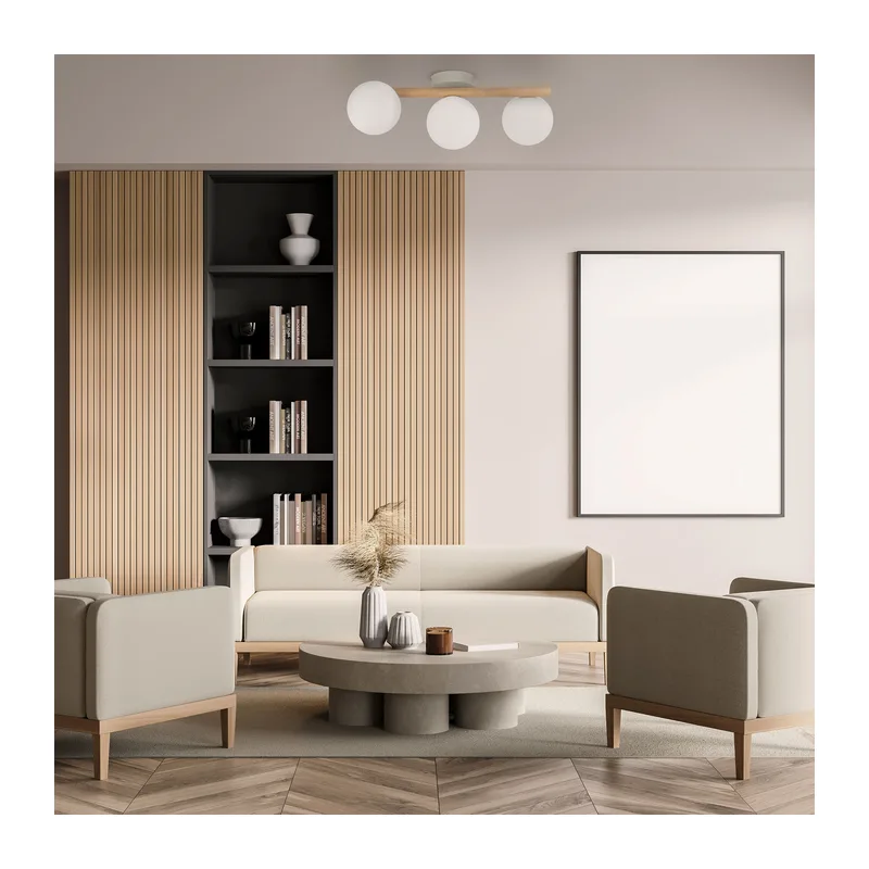 Потолочный светильник со стеклянными плафонами 5768 Estera Wood TK Lighting 2