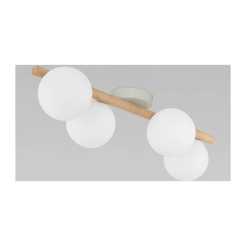 Потолочный светильник со стеклянными плафонами 5769 Estera Wood TK Lighting