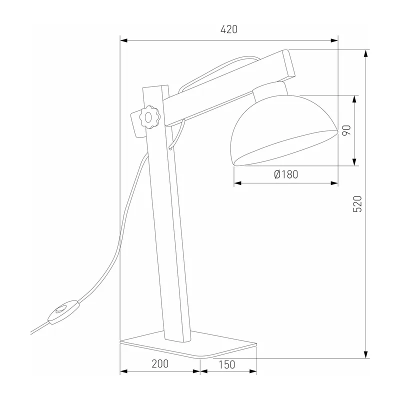 Настольный светильник 5788 Oslo TK Lighting 4
