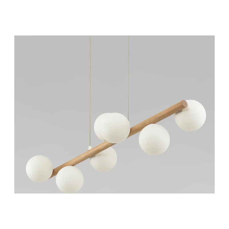 Подвесной светильник со стеклянными плафонами 5905 Estera Wood TK Lighting 2