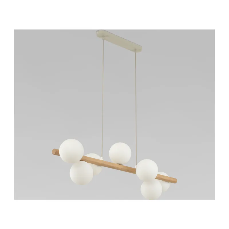 Подвесной светильник со стеклянными плафонами 5905 Estera Wood TK Lighting 3