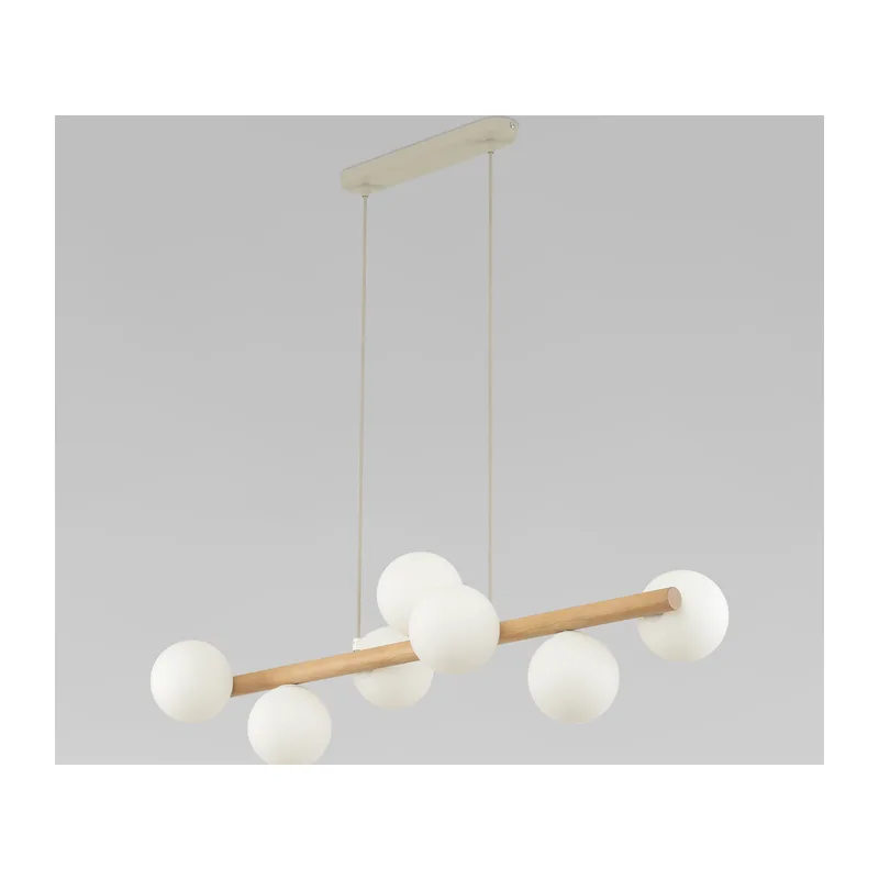 Подвесной светильник со стеклянными плафонами 5905 Estera Wood TK Lighting 4