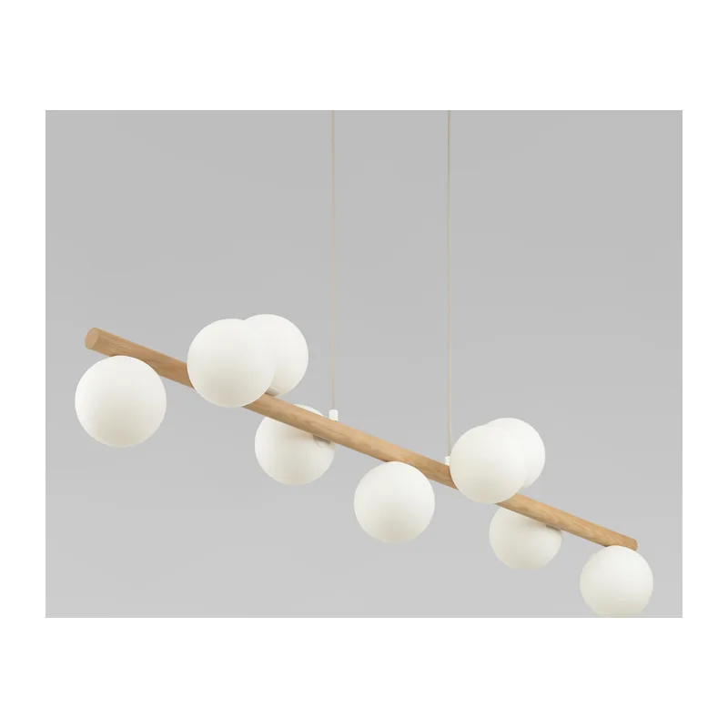 Подвесной светильник со стеклянными плафонами 5906 Estera Wood TK Lighting 2