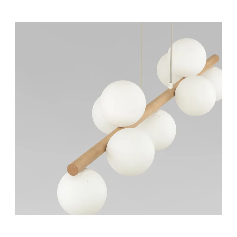 Подвесной светильник со стеклянными плафонами 5906 Estera Wood TK Lighting 3