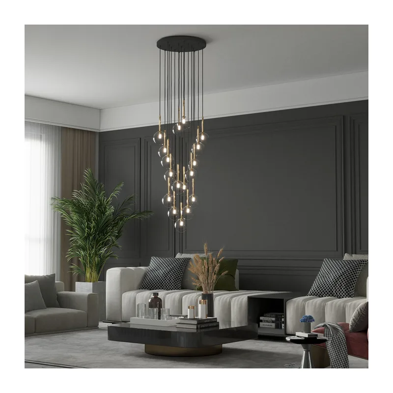 Подвесной светильник со стеклянными плафонами 5945 Nilos TK Lighting 2
