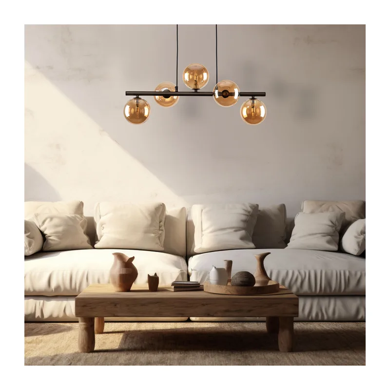 Подвесной светильник со стеклянными плафонами 6105 Estera TK Lighting 3