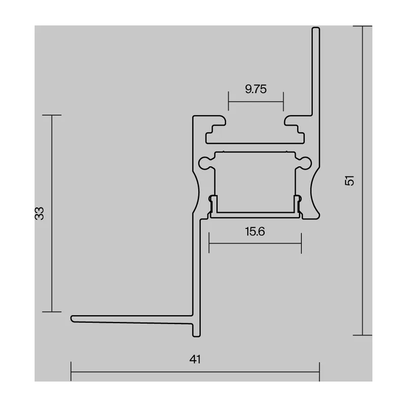 Алюминиевый профиль встраиваемый скрытого монтажа 41x51 (Серебро, 2 м), ALM-4151-S-2M 636013 Maytoni 5