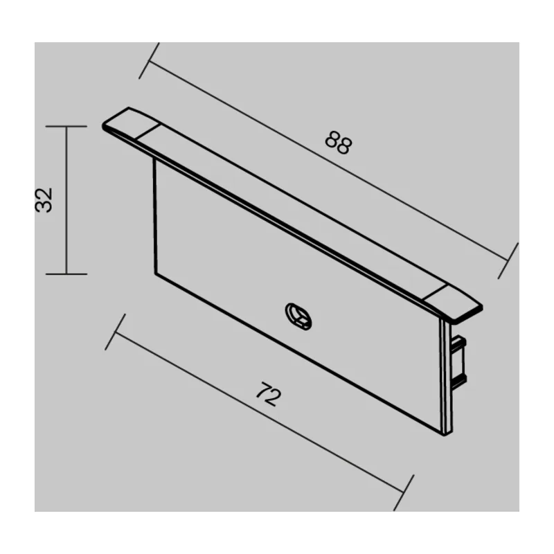 Комплект заглушек (для профиля ALM-8832-S-2M) ALM-8832-EC 2 шт. Maytoni 642005 6