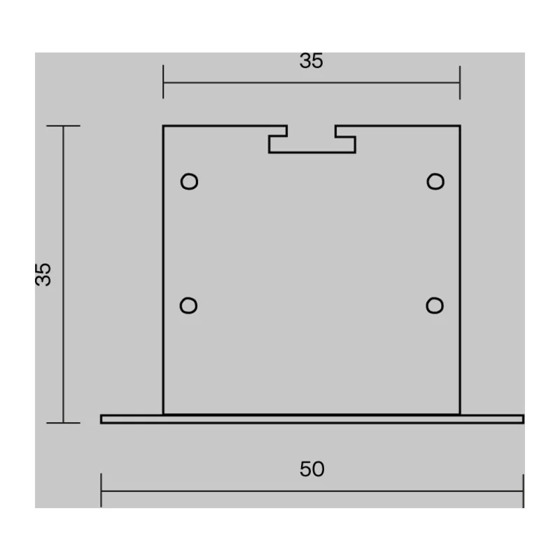 Комплект заглушек (для профиля 50x35) 2 шт., ALM-5035T-B-EC 642035 Maytoni 6