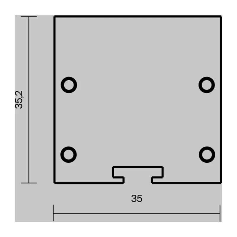 Комплект заглушек (для профиля 35x35) 2 шт., ALM-35-S-EC 642037 Maytoni 4