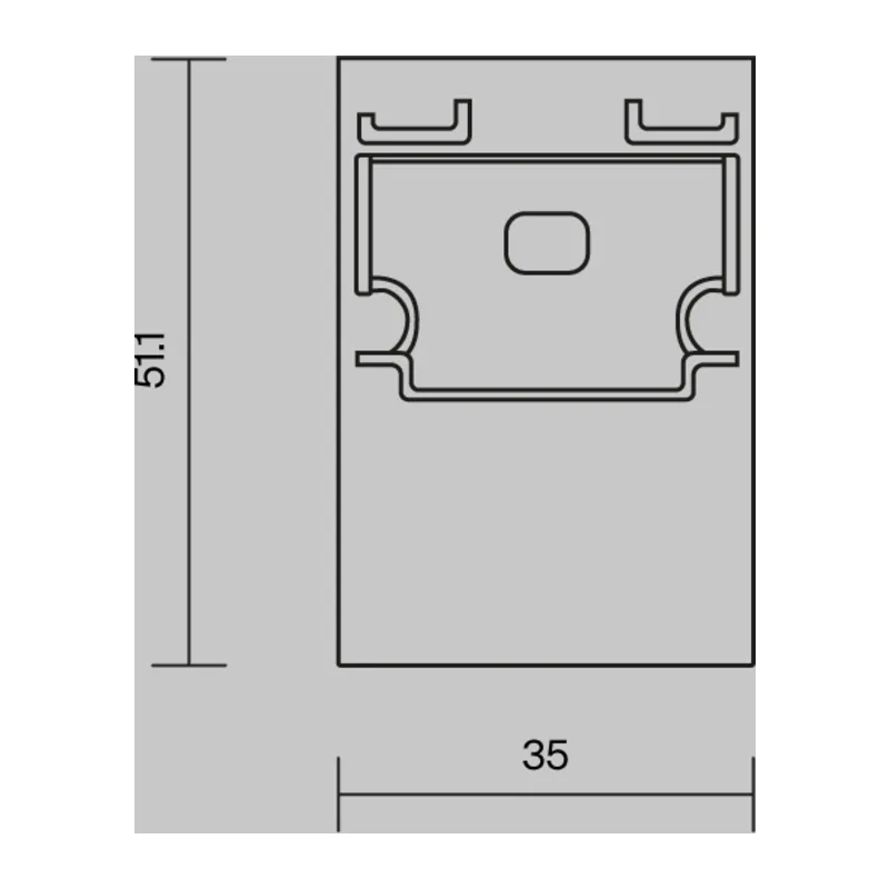 Комплект заглушек (для профиля 35x51) 2 шт., ALM-3551-B-EC 642063 Maytoni 6
