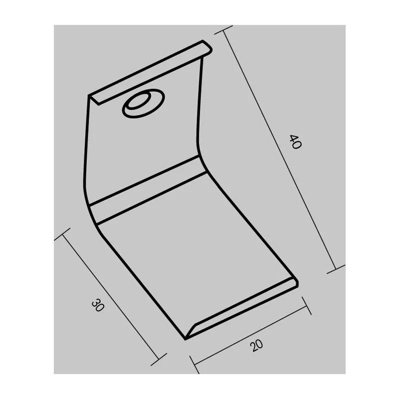 Комплект креплений (для профиля 30x30) 4 шт., ALM-3030-MT 642074 Maytoni 4