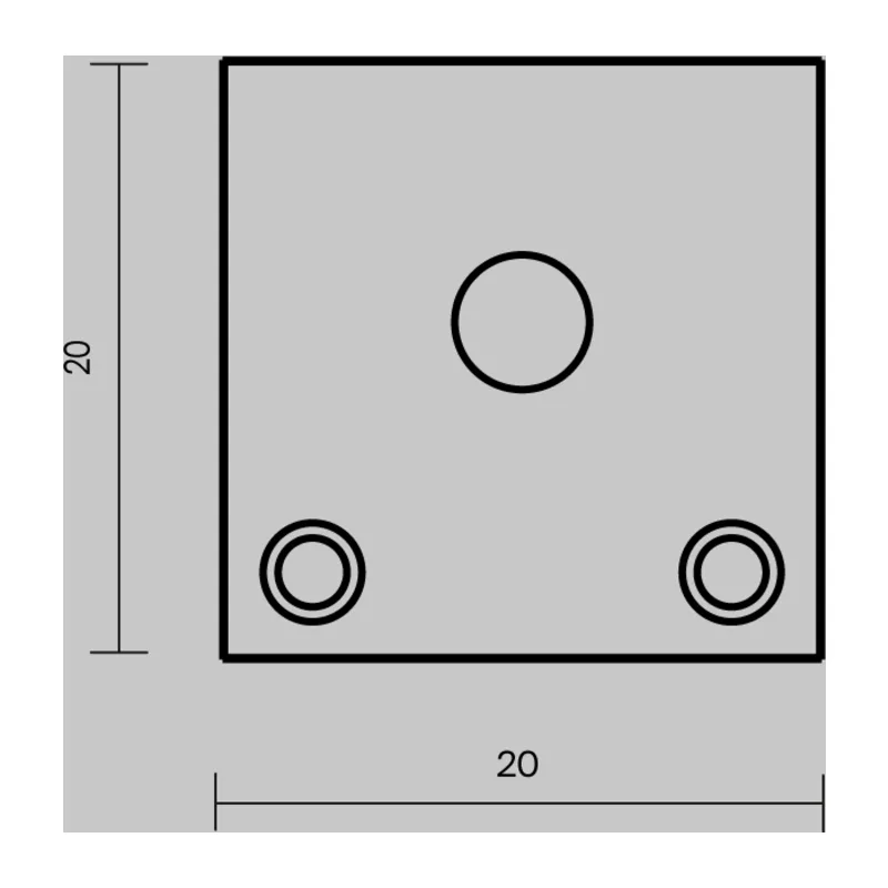 Комплект заглушек (для профиля 20x20) 2 шт., ALM-2020B-EC 642077 Maytoni 6