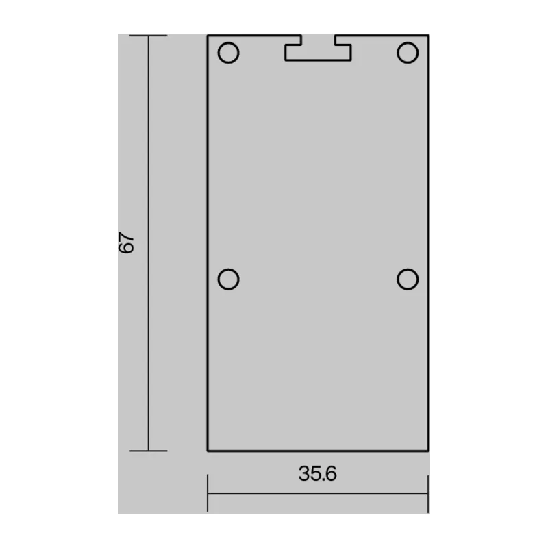 Комплект заглушек (для профиля 35x66) 2 шт., ALM-3566-EC 642079 Maytoni 6