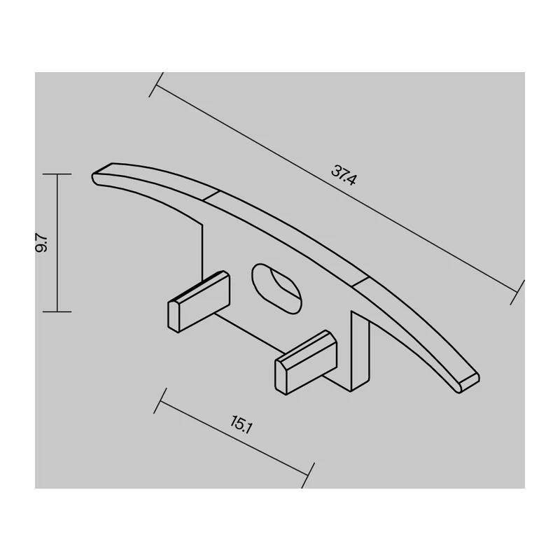 Комплект заглушек (для профиля ALM-3710-B-2M) 2 шт. ALM-3710-B-EC 642086 Maytoni 5