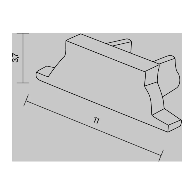 Комплект заглушек (для профиля ALM-1103-S-2M) 2 шт. ALM-1103-S-EC 642092 Maytoni 3