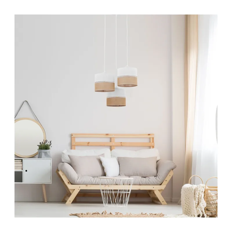 Подвесной светильник с тканевыми абажурами 6575 Linobianco TK Lighting 3