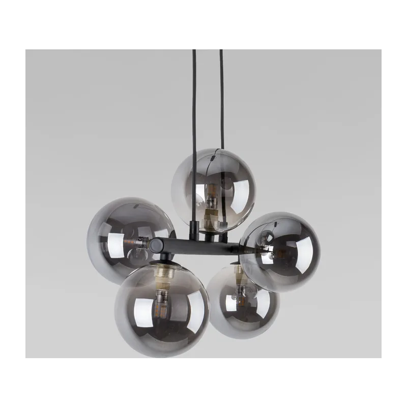 Подвесной светильник со стеклянными плафонами 6707 Estera Black TK Lighting 2