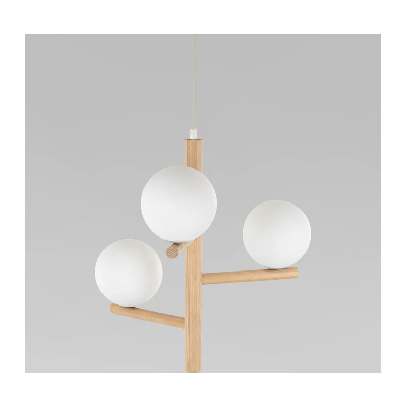 Подвесной светильник со стеклянными плафонами 6799 Estera Wood TK Lighting 2