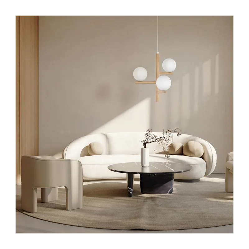 Подвесной светильник со стеклянными плафонами 6799 Estera Wood TK Lighting 4