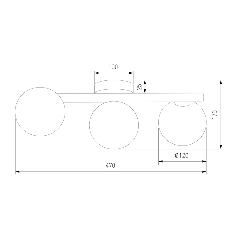 Потолочный светильник со стеклянными плафонами 6855 Estera TK Lighting 4