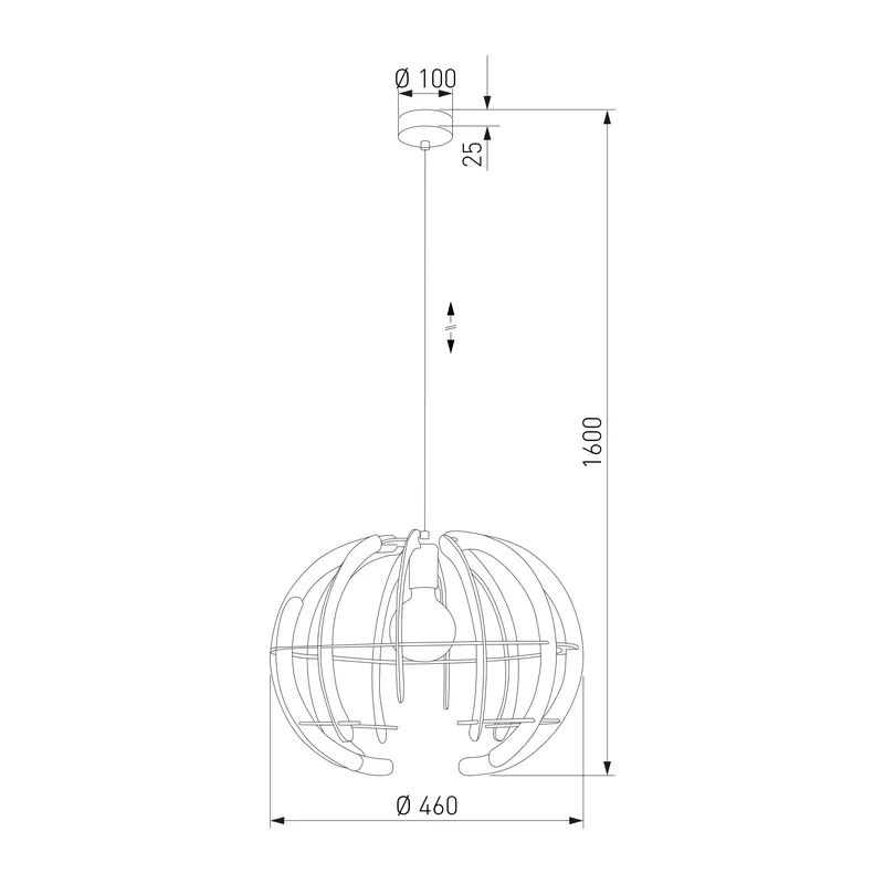 Подвесной светильник 6886 Venus TK Lighting 5