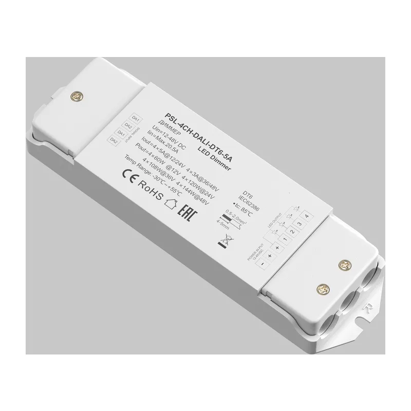 Диммер DALI DT6 четырёхканальный 12-48В 5A 576Вт Maytoni 721002 2