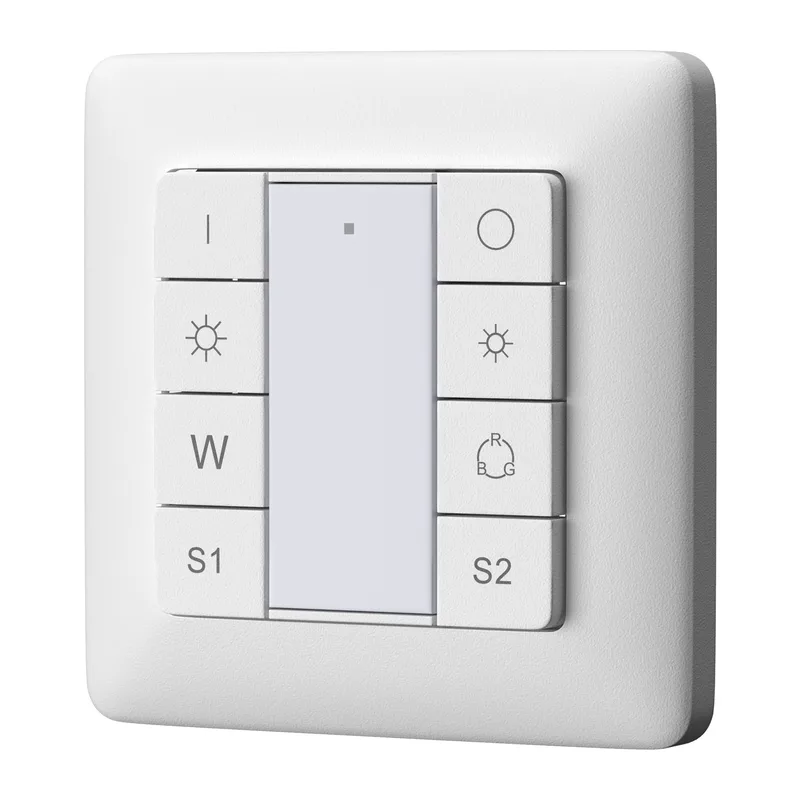 Кнопочная настенная панель 2 сцены, 1 группа DALI DT8 Цветной (RGB)+W Maytoni 721051