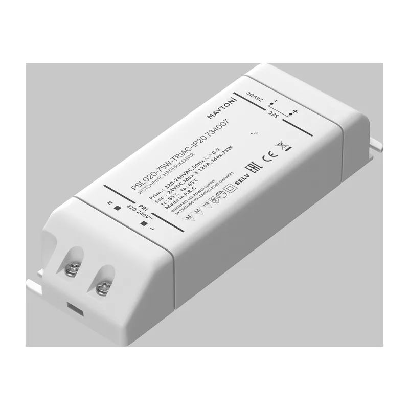 Источник напряжения TRIAC 24В 75Вт IP 20 Maytoni 734007 2