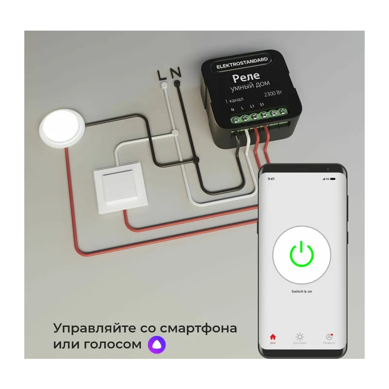 Умное одноканальное реле 76006/00 Elektrostandard 5