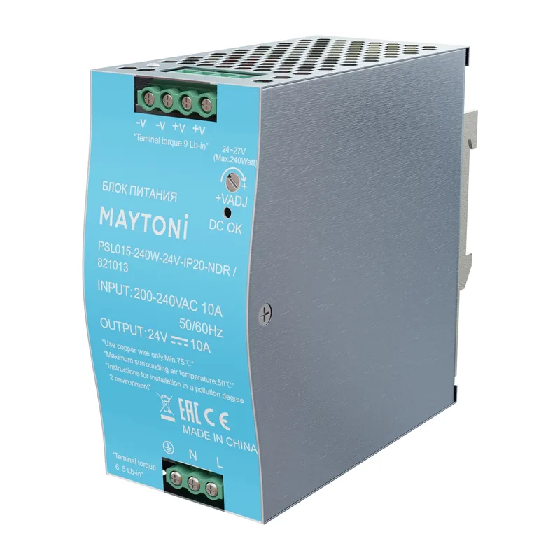 Источник напряжения PSL015 24В 240Вт IP 20 821013 Maytoni