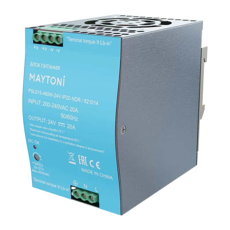 Источник напряжения PSL015 24В 480Вт IP 20 821014 Maytoni