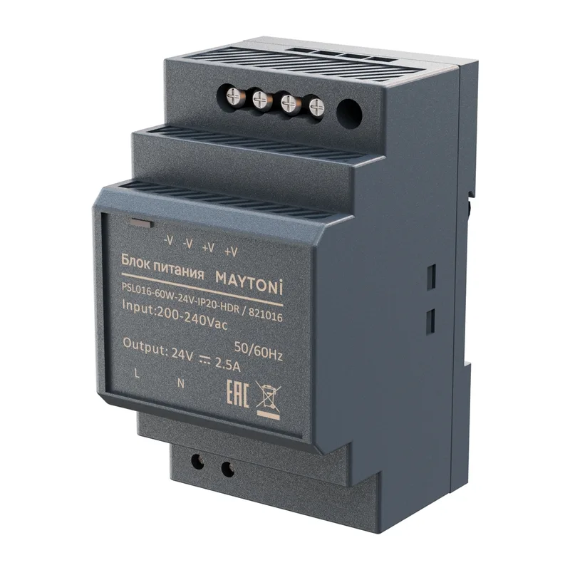 Источник напряжения PSL016 24В 60Вт IP 20 821016 Maytoni