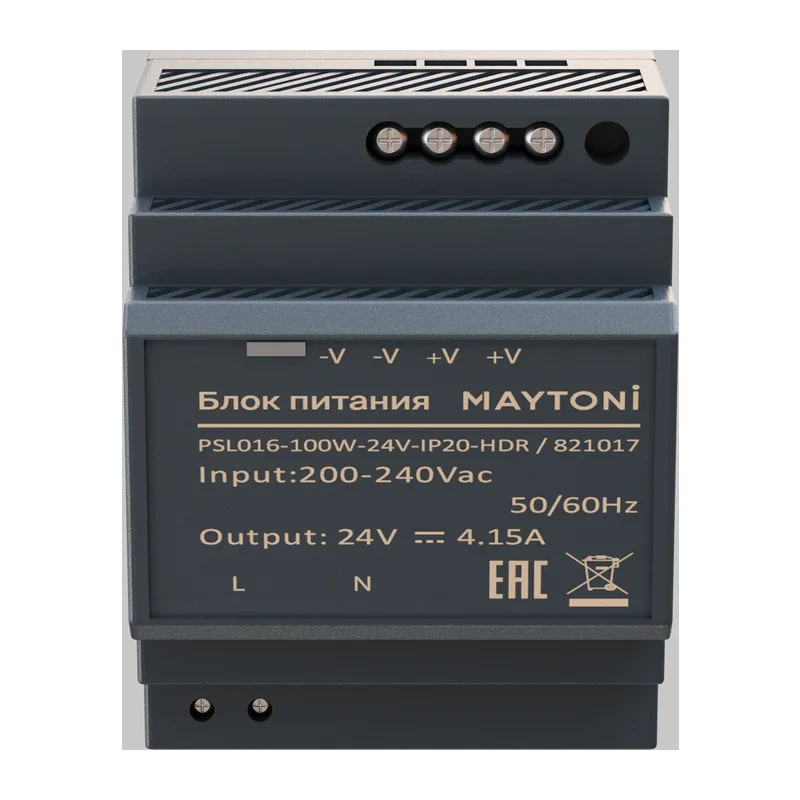 Источник напряжения PSL016 24В 100Вт IP 20 821017 Maytoni 2
