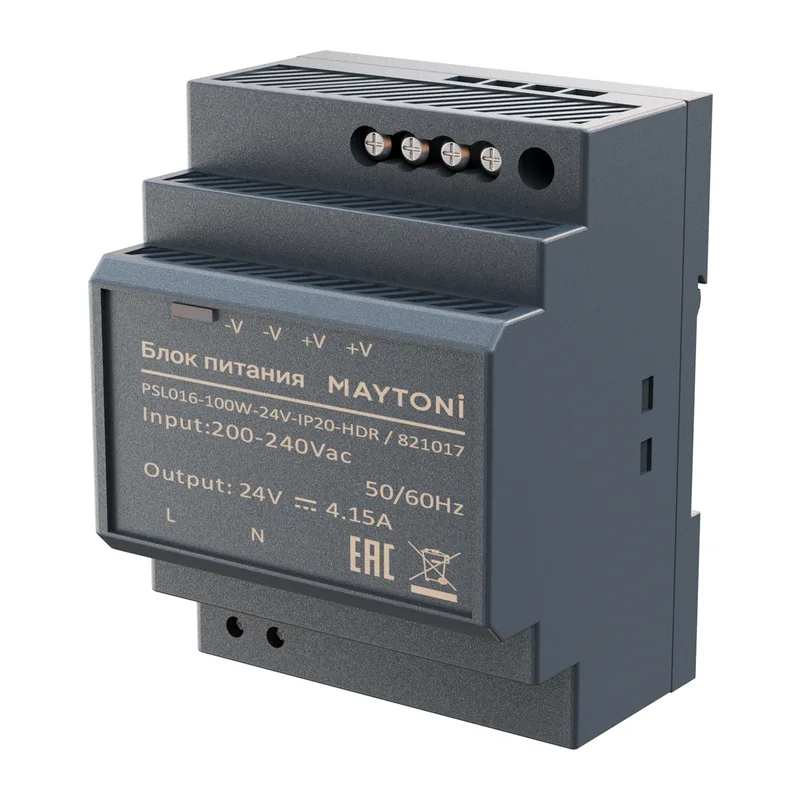 Источник напряжения PSL016 24В 100Вт IP 20 821017 Maytoni