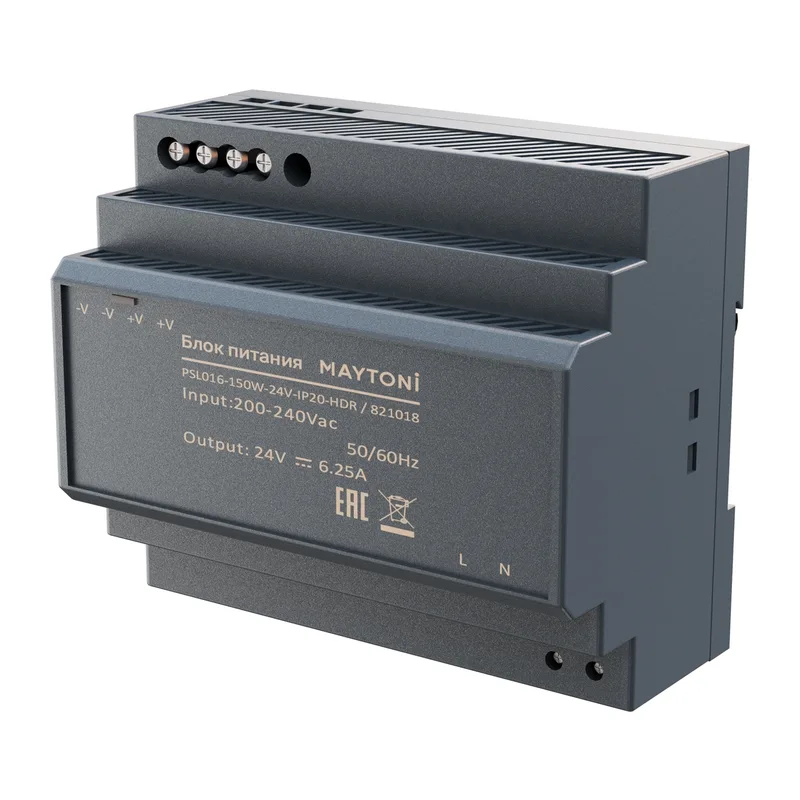 Источник напряжения PSL016 24В 150Вт IP 20 821018 Maytoni