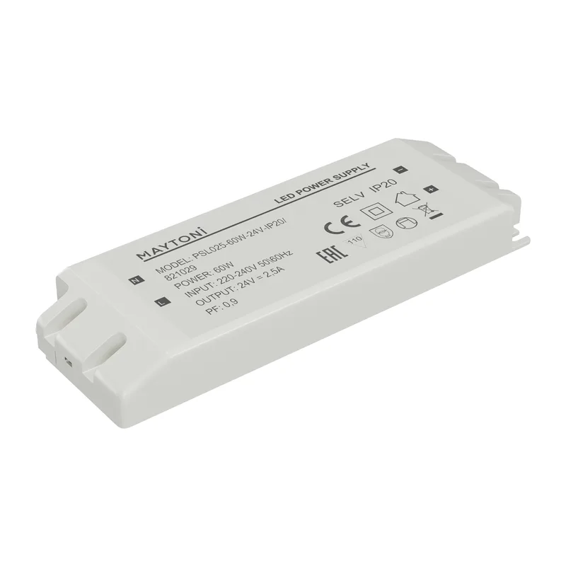 Источник напряжения PSL025 24В 60Вт IP20 821029 Maytoni