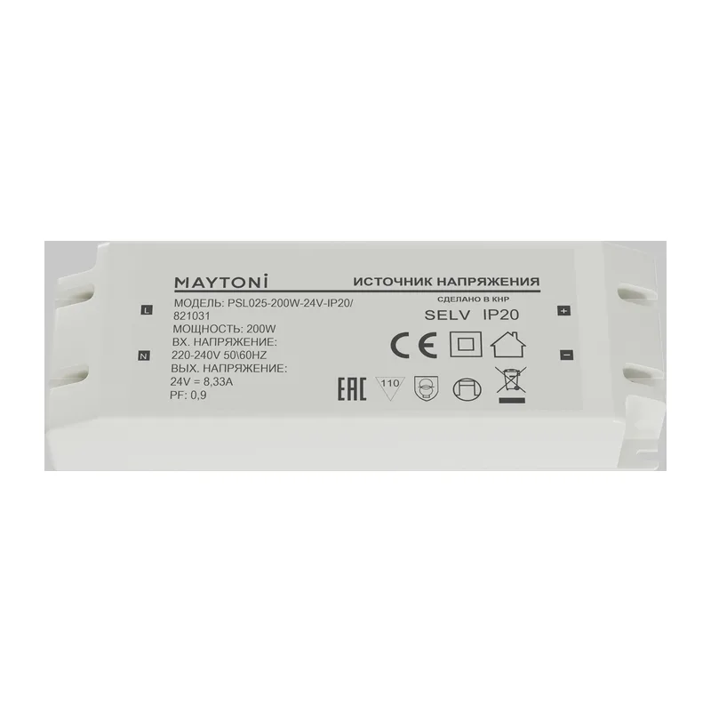 Источник напряжения PSL025 24В 200Вт IP20 821031 Maytoni 2