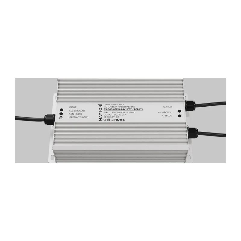 Источник напряжения PSL008 24В 600Вт IP67 822009 Maytoni 2
