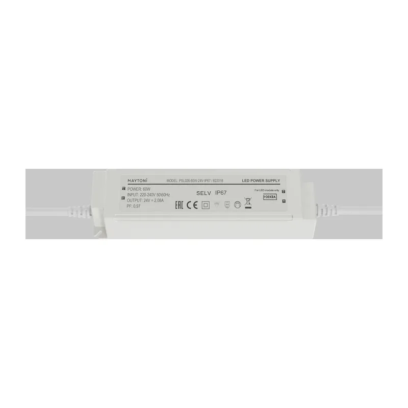Источник напряжения PSL026 24В 60Вт IP67 822018 Maytoni 2