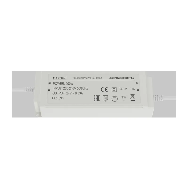 Источник напряжения PSL026 24В 200Вт IP67 822021 Maytoni 2