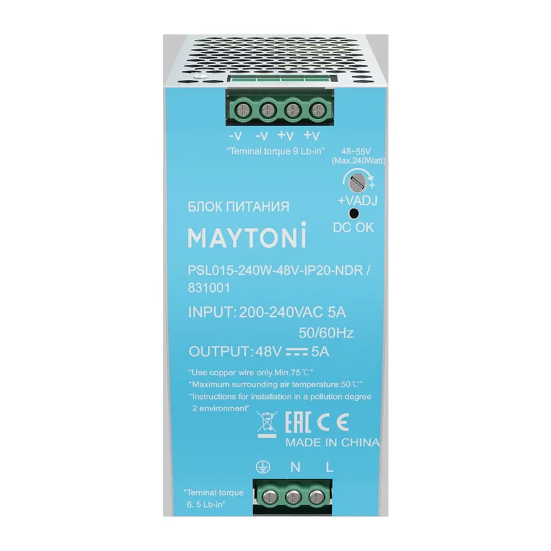 Источник напряжения PSL015 48В 240Вт IP 20 831001 Maytoni 2