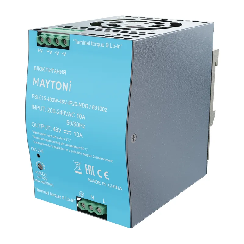 Источник напряжения PSL015 48В 480Вт IP 20 831002 Maytoni