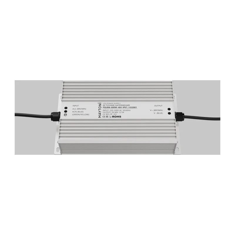 Источник напряжения PSL008 48В 600Вт IP67 832001 Maytoni 2