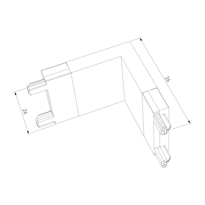 Коннектор угловой внутренний для накладного шинопровода Flat Magnetic 85002/00 Elektrostandard 6